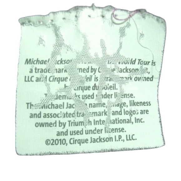 Michael Jackson Tee Shirt The Immortal World Tour Cirque Soleil Glitter Purple M - Picture 7 of 8